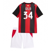 AC Milan Mario Gila #34 Hemmatröja Barn 2026-27 Kortärmad (+ Korta byxor)